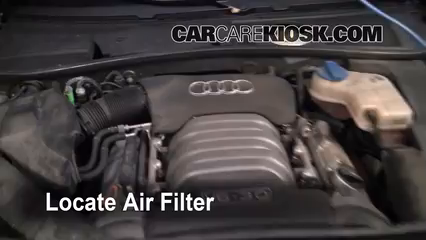 2004 Audi A6 3.0L V6 Filtre à air (moteur) Changement